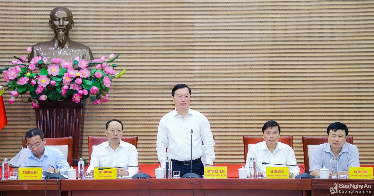 UBND tỉnh Nghệ An họp phiên chuyên đề tháng 11