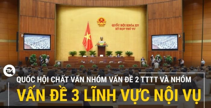 Trực tiếp: Quốc hội chất vấn nhóm vấn đề 2 lĩnh vực Thông tin, Truyền thông và nhóm vấn đề 3 lĩnh vực Nội vụ