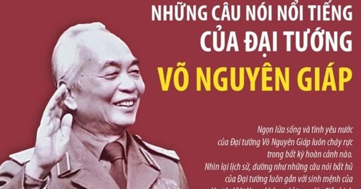 Những câu nói nổi tiếng của Đại tướng Võ Nguyên Giáp