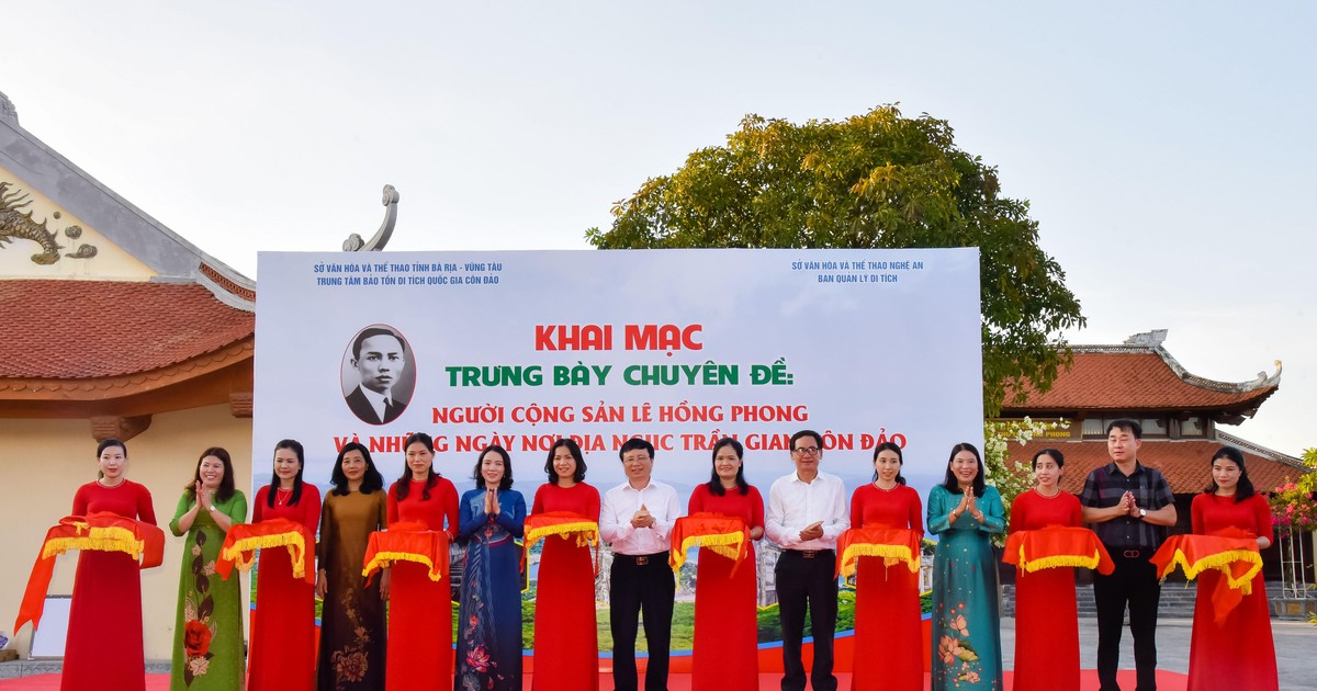 Khai mạc trưng bày chuyên đề 'Người cộng sản Lê Hồng Phong và những ngày nơi địa ngục trần gian Côn Đảo'