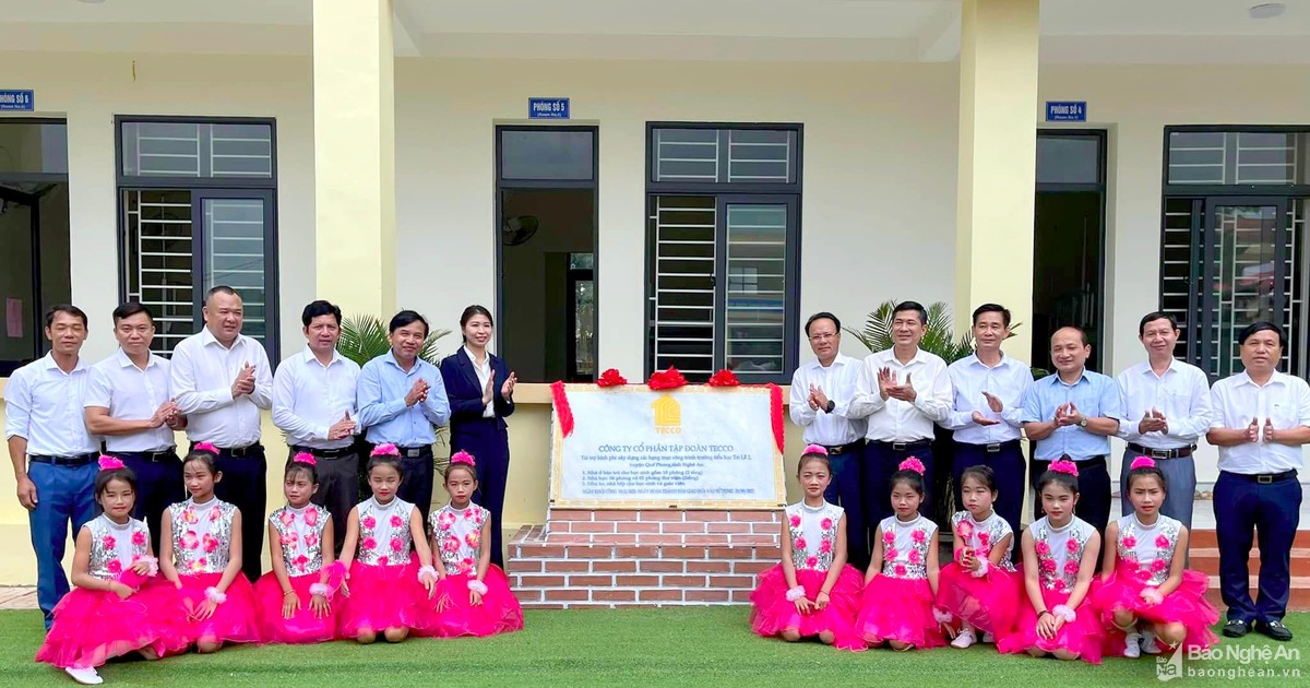 Tập đoàn Tecco khánh thành và bàn giao công trình Trường Tiểu học Tri Lễ 2