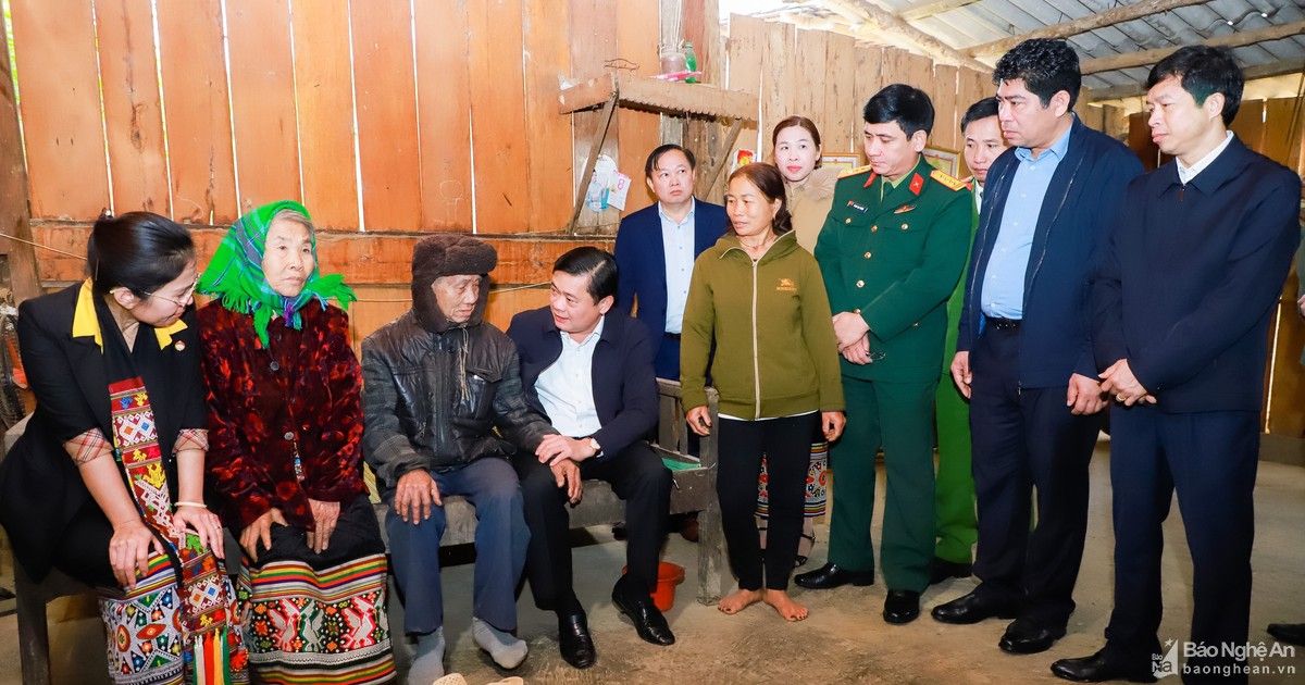 Bí thư Tỉnh ủy Nghệ An Thái Thanh Quý thăm, chúc Tết tại Quỳ Châu