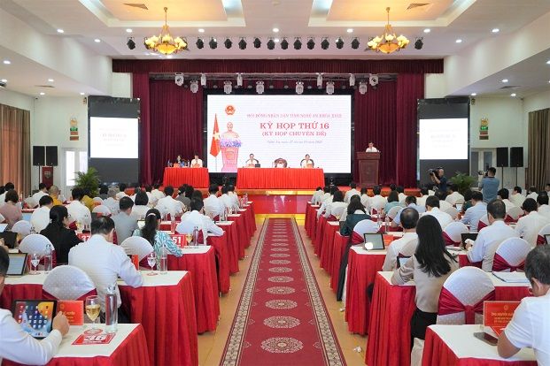 Kỳ họp thứ 16 HĐND tỉnh Nghệ An khóa XVIII