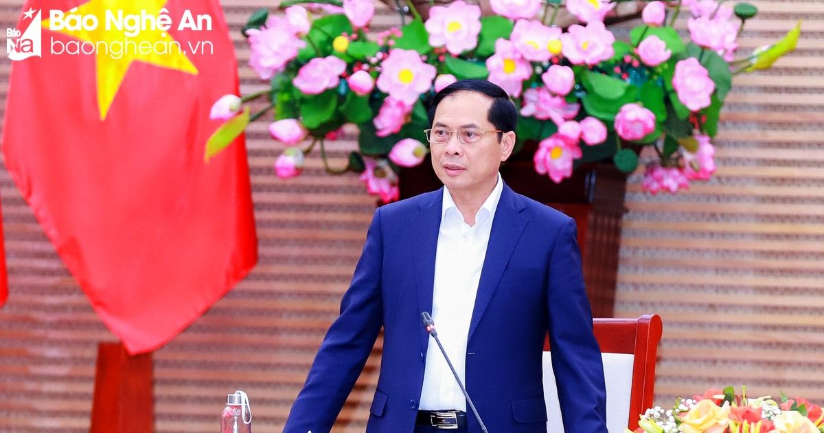 Bộ Ngoại giao làm việc với Ban Thường vụ Tỉnh ủy Nghệ An về công tác hội nhập quốc tế, đối ngoại địa phương