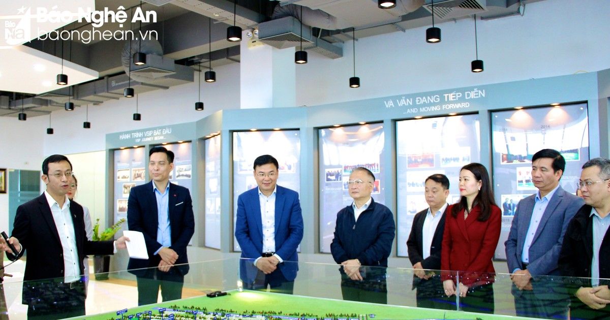 Thứ trưởng Bộ Ngoại giao cùng 15 đại sứ thăm, làm việc tại các khu công nghiệp WHA và VSIP Nghệ An