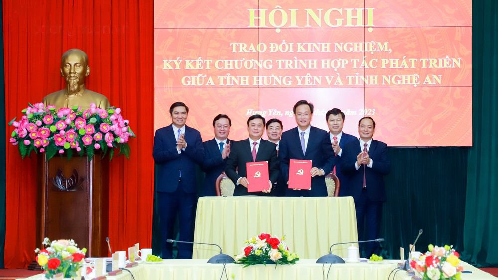 Triển khai thực hiện Biên bản ghi nhớ hợp tác hai tỉnh Nghệ An và Hưng Yên giai đoạn 2023