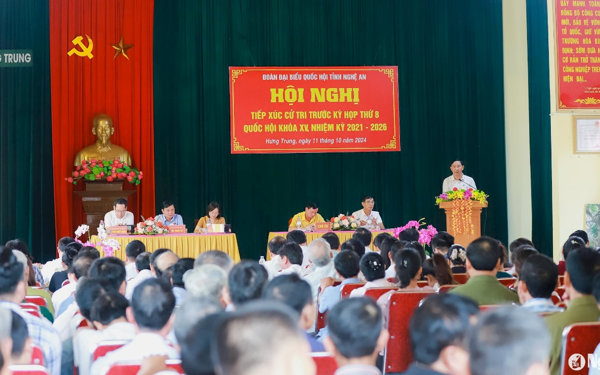 Nhiều kiến nghị của cử tri tỉnh Nghệ An trước Kỳ họp thứ 8, Quốc hội khóa XV được tổng hợp, báo cáo Ủy ban Thường vụ Quốc hội