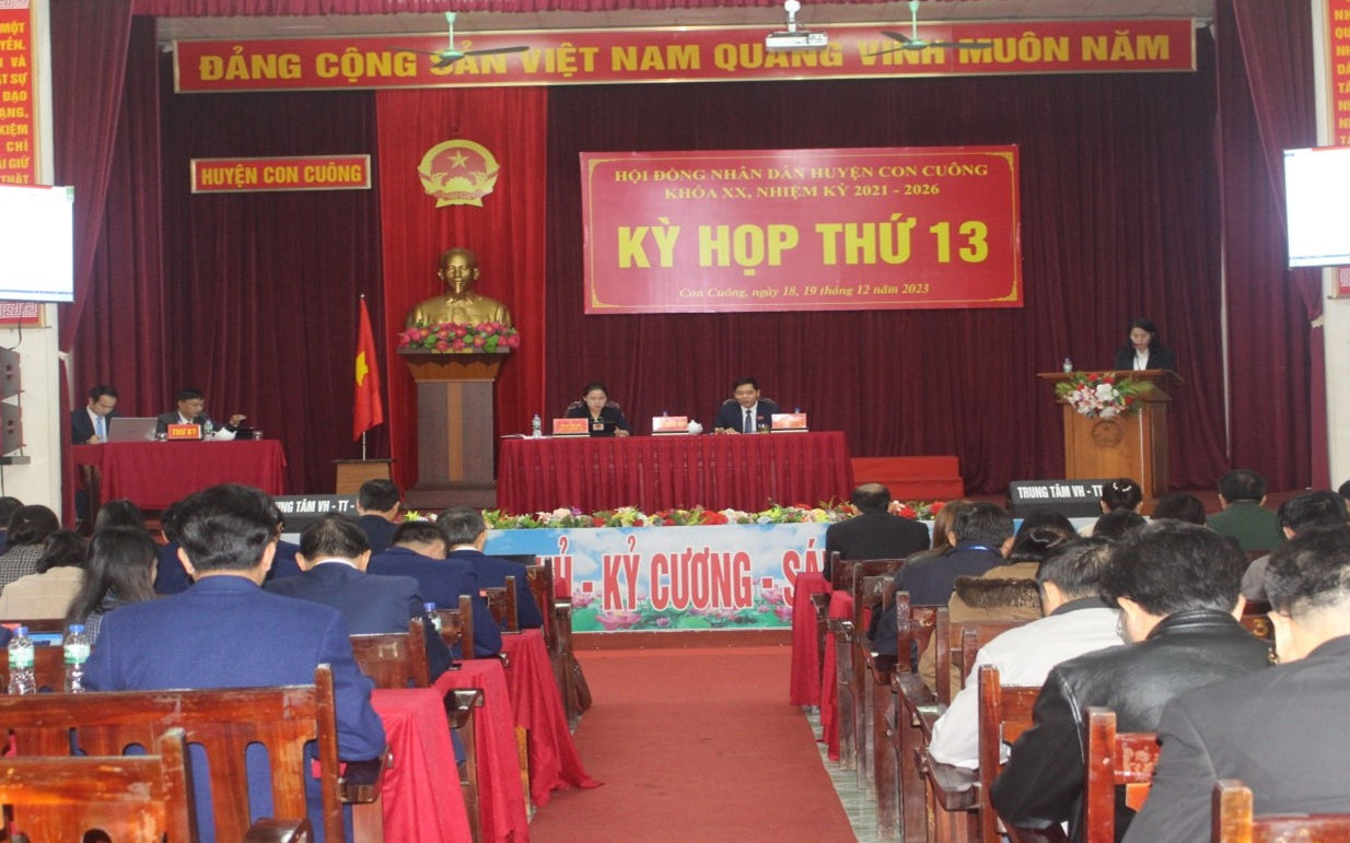 Nhìn lại một năm hoạt động của HĐND huyện Con Cuông