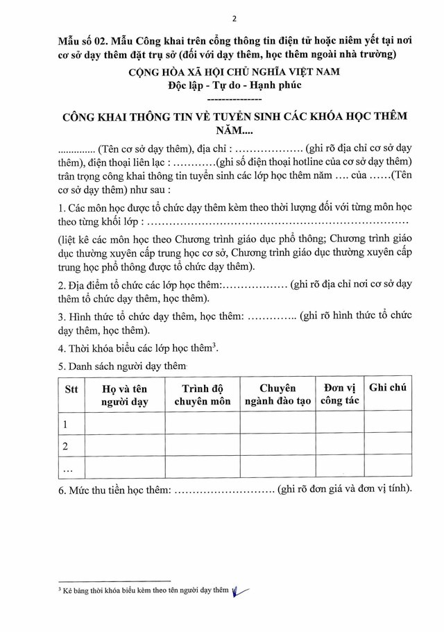 Thông tư 29/2024/TT-BGDĐT quy định về DẠY THÊM, HỌC THÊM có hiệu lực từ 14/2/2025- Ảnh 9.