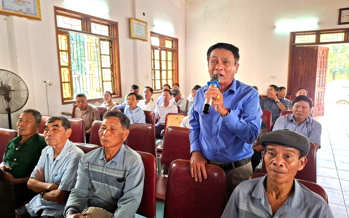 Đại biểu HĐND tỉnh tiếp xúc cử tri tại huyện Nghi Lộc