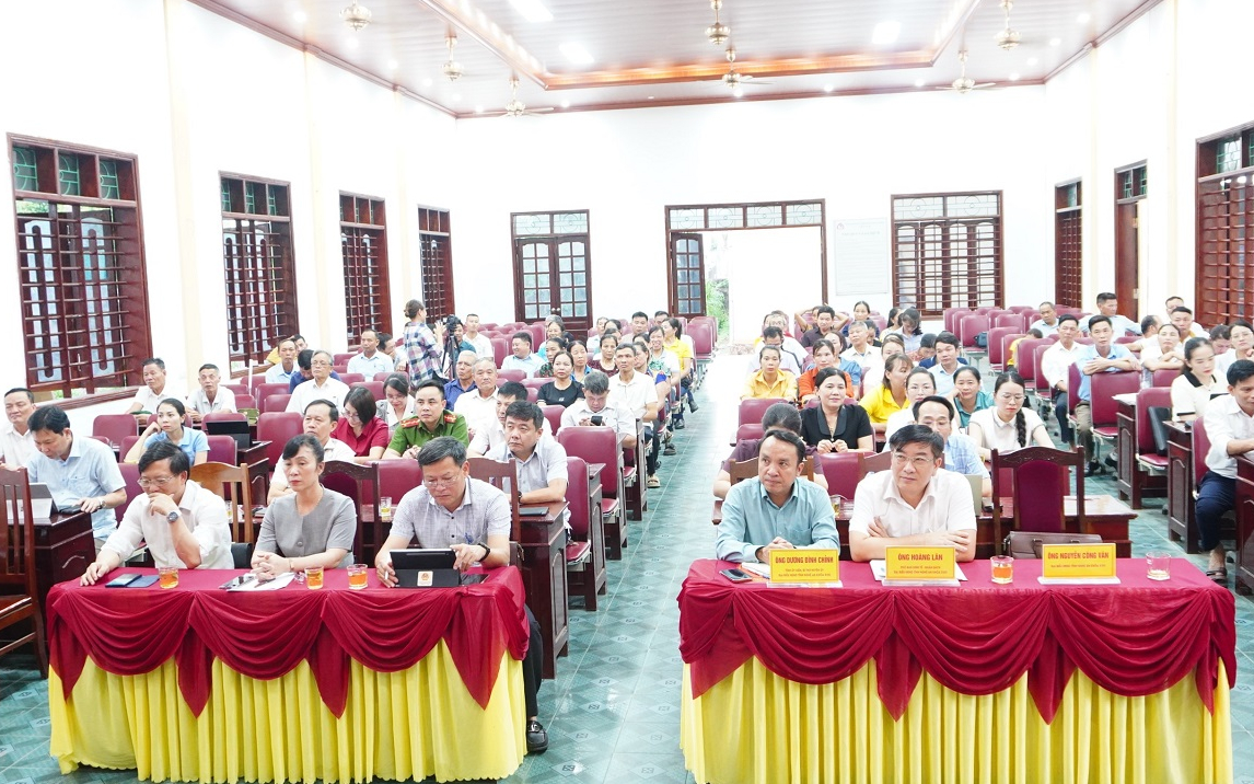 Đại biểu HĐND tỉnh tiếp xúc cử tri tại xã Nghi Lâm, huyện Nghi Lộc