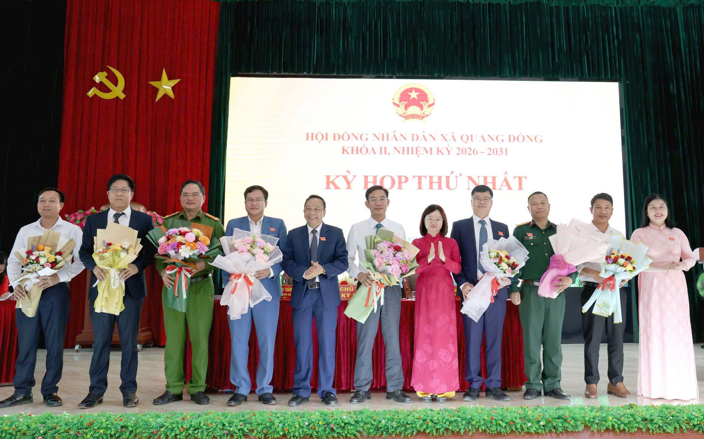 Phó Trưởng Đoàn ĐBQH tỉnh Thái Thị An Chung dự Kỳ họp thứ Nhất, HĐND xã Quang Đồng khóa II, nhiệm kỳ 2026 – 2031