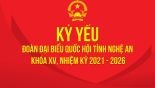 KỶ YẾU ĐOÀN ĐOÀN ĐẠI BIỂU QUỐC HỘI TỈNH NGHỆ AN KHÓA XV - NHIỆM KỲ 2021 - 2026