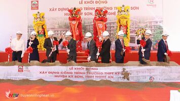Khởi công xây dựng công trình Trường THPT Kỳ Sơn