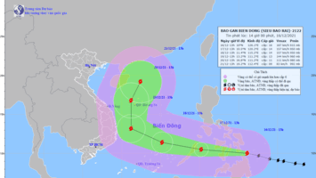 Nghệ An chuẩn bị 5 kịch bản ứng phó với bão Rai sắp vào biển Đông