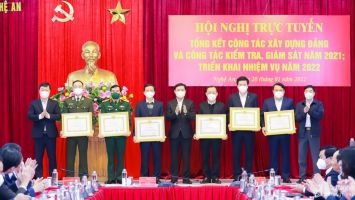 Ban Thường vụ Tỉnh ủy Nghệ An triển khai công tác xây dựng Đảng năm 2022