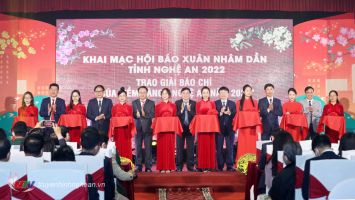 Nghệ An: Khai mạc Hội báo Xuân Nhâm Dần 2022