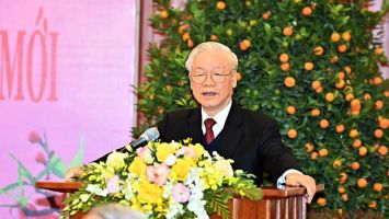 Tổng Bí thư Nguyễn Phú Trọng chúc Tết lãnh đạo, nguyên lãnh đạo Đảng, Nhà nước