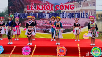 Khởi công xây dựng trường học bán trú tại xã Tri Lễ, Quế Phong