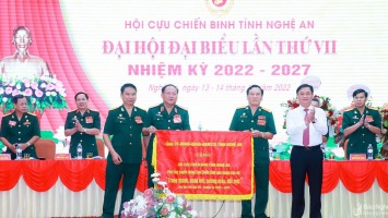 Khai mạc trọng thể Đại hội đại biểu Hội Cựu chiến binh tỉnh Nghệ An lần thứ VII, nhiệm kỳ 2022