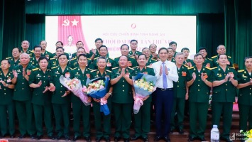 Thiếu tướng Nguyễn Sỹ Hội đắc cử Chủ tịch Hội Cựu chiến binh tỉnh Nghệ An