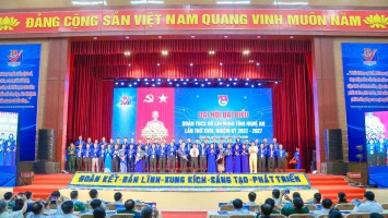 Bế mạc Đại hội đại biểu Đoàn TNCS Hồ Chí Minh tỉnh Nghệ An lần thứ XVIII