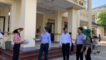 HĐND thành phố Vinh giám sát về việc xây dựng trường đạt chuẩn quốc gia tại xã các Hưng Đông, Nghi Kim