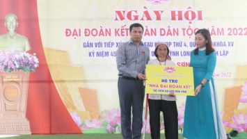 Đại biểu Quốc hội dự ngày hội Đại đoàn kết và tiếp xúc cử tri tại Quỳnh Lập