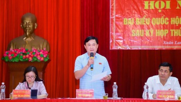 Bí thư Tỉnh ủy, Trưởng Đoàn ĐBQH tỉnh Thái Thanh Quý tiếp xúc cử tri huyện Hưng Nguyên