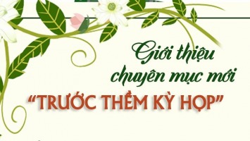 Giới thiệu chuyên mục “Trước thềm kỳ họp”