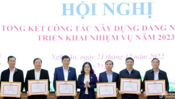 Đảng uỷ Khối Các cơ quan tỉnh tổng kết công tác xây dựng Đảng năm 2022