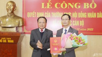 Công bố quyết định bổ nhiệm Phó Chánh Văn phòng Đoàn đại biểu Quốc hội và HĐND tỉnh