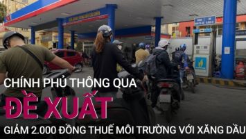 Chính phủ thông qua đề xuất giảm 2.000 đồng thuế môi trường đối với xăng, dầu