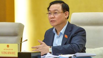 Chủ tịch Quốc hội Vương Đình Huệ dự cuộc làm việc giữa Đoàn giám sát của Quốc hội với Chính phủ về công tác quy hoạch