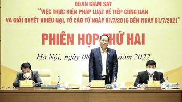 Phó Chủ tịch Quốc hội Trần Quang Phương chủ trì Phiên họp thứ Nhất Đoàn giám sát về tiếp công dân và giải quyết khiếu nại, tố cáo