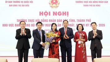 Phó Chủ tịch Thường trực Quốc hội Trần Thanh Mẫn dự Hội nghị Thường trực HĐND các tỉnh, thành phố khu vực Nam Trung Bộ và Tây Nguyên lần thứ Nhất