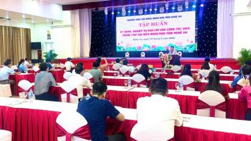 Nâng cao nghiệp vụ báo chí cho các cộng tác viên Trang thông tin điện tử Đại biểu nhân dân Nghệ An.