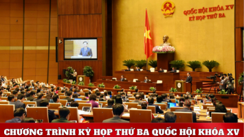 Kỳ họp thứ Ba, Quốc hội Khóa XV: Chương trình làm việc ngày 01.06.2022