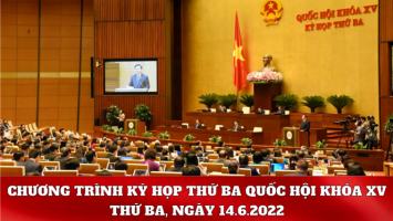 Kỳ họp thứ Ba, Quốc hội Khóa XV: Chương trình làm việc ngày 14.6.2022