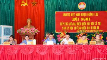 HĐND huyện Quỳnh Lưu: Công tác phối hợp tổ chức tiếp xúc cử tri trước và sau kỳ họp Quốc hội