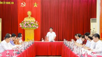 Ban Chỉ đạo tỉnh Nghệ An về phòng, chống tham nhũng, tiêu cực họp phiên thứ nhất