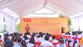 Trang trọng Lễ tưởng niệm cố Tổng Bí thư Lê Hồng Phong