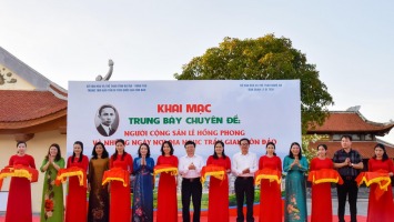 Khai mạc trưng bày chuyên đề 'Người cộng sản Lê Hồng Phong và những ngày nơi địa ngục trần gian Côn Đảo'