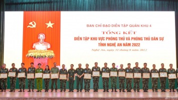 Nghệ An hoàn thành xuất sắc nhiệm vụ diễn tập Khu vực phòng thủ, phòng thủ dân sự tỉnh năm 2022