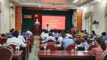 Quế Phong: Thường trực HĐND huyện tổ chức Hội nghị giao ban với Thường trực HĐND các xã, thị trấn quý 3 năm 2022
