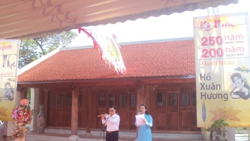 Chương trình thơ, nhạc kỷ niệm 250 năm ngày sinh và 200 năm ngày mất Danh nhân Hồ Xuân Hương