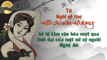Từ Nghĩ về thơ Hồ Xuân Hương (*) hé lộ tầm văn hóa vượt qua thời đại của một nữ sỹ người Nghệ An.