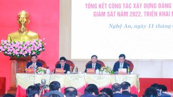 Ban Thường vụ Tỉnh ủy Nghệ An tổ chức tổng kết công tác xây dựng Đảng năm 2022, triển khai nhiệm vụ năm 2023