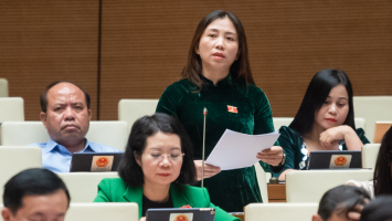 Đại biểu Hoàng Thị Thu Hiền: Ban hành các quy định mang tính nguyên tắc và giao quyền cho Hội đồng nhân dân.