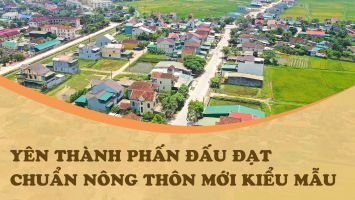 Yên Thành phấn đấu đạt chuẩn nông thôn mới kiểu mẫu